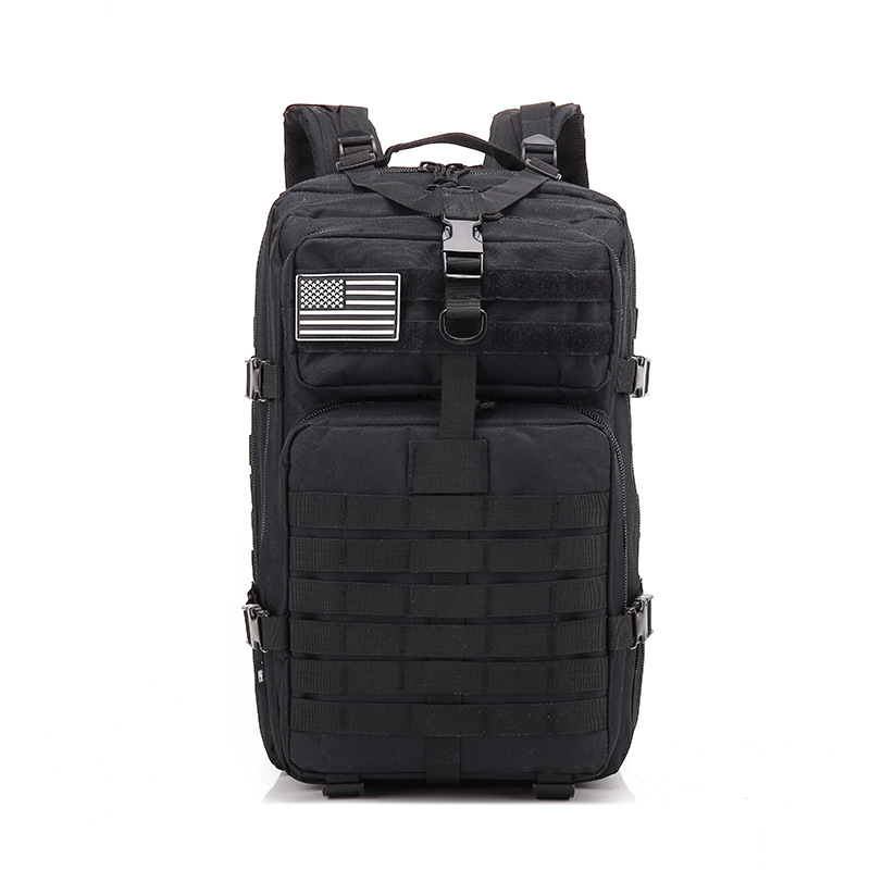 Hiking Camping Camo 45L 3P Tactical Backpack with Velcros