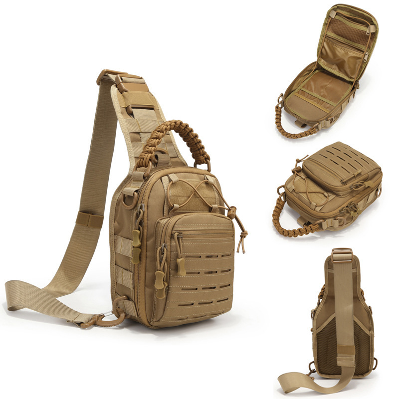 10L Top Waterproof Laser Cut Crossbody Chest Bag for Sports Tactical Backpack Shoulder Bag