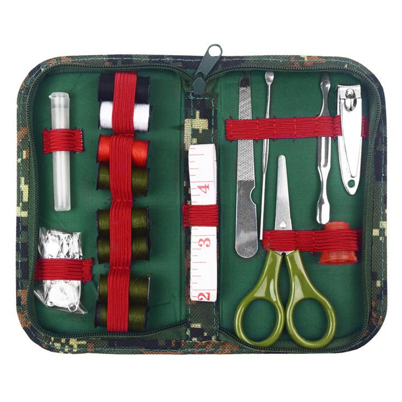 Military Army Survival O.D. Sewing Kit with Buttons for Men or Women VSK-001