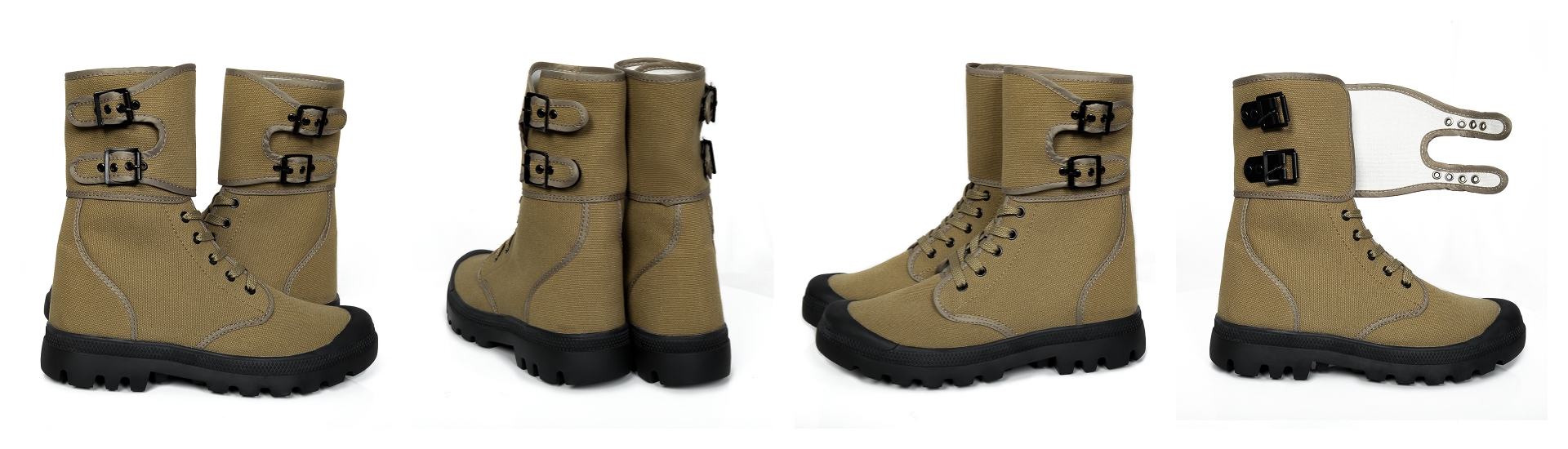 combat canvas boots